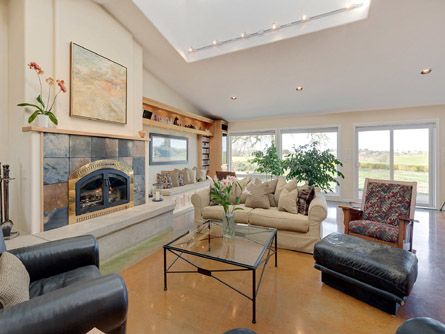 Great Room with Vaulted Ceilings and Fireplace